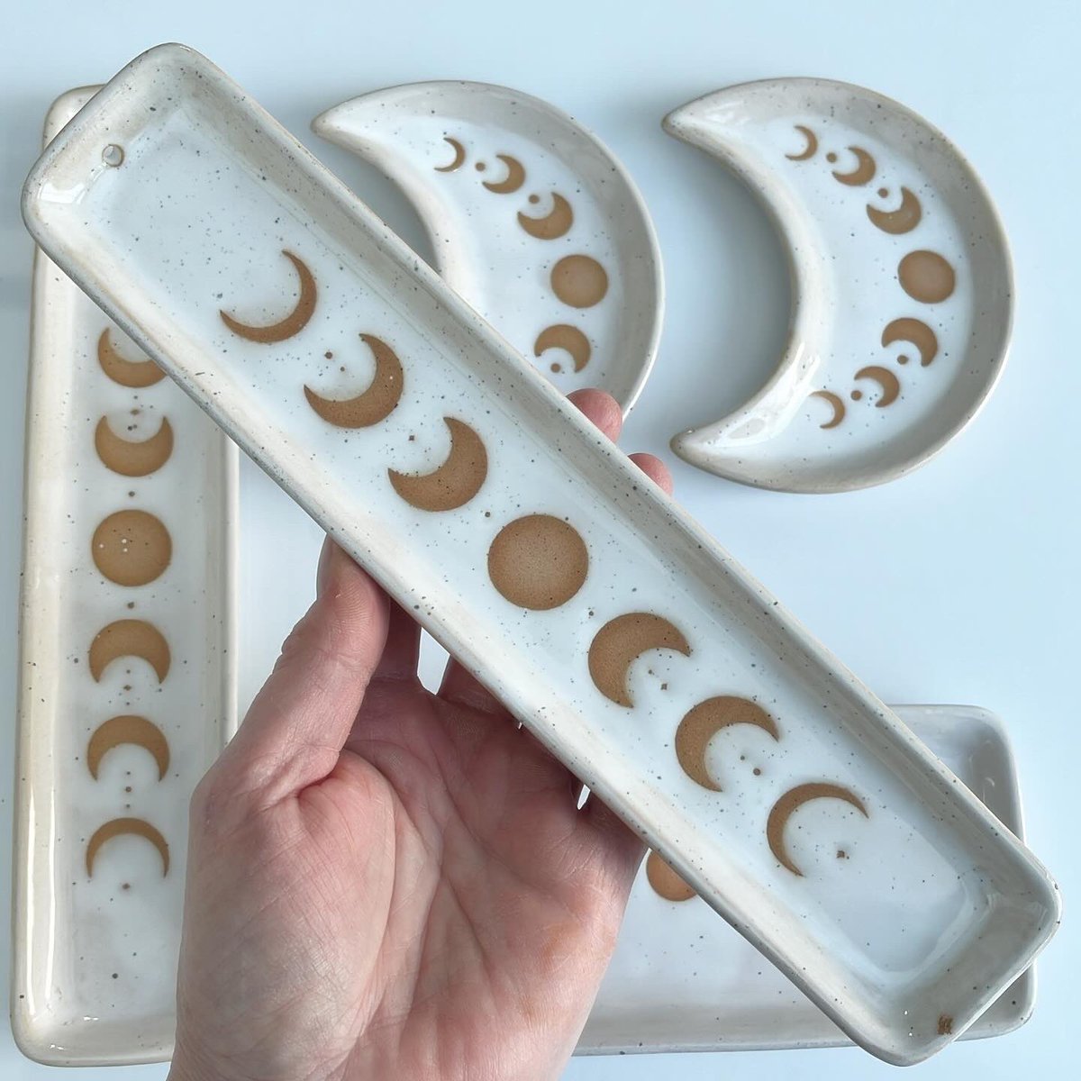 🤩🤩🤩 Our Moon Phase Trinket dishes and incense holders are back in stock!!! ✨ 

#moonphase #moonphasetrinketdish #moonphasemagic #moonphaseincenseholder #shinycrystals #crystalshop #crystalshopping #crystalsuk #moon #moonwitch #moonaccessories #moongift #trinketdish