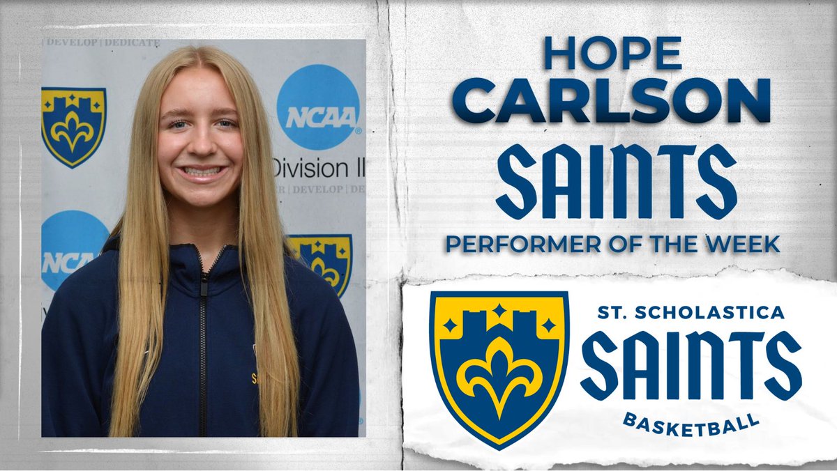 Hope Carlson of <a href="/CSSWBBall/">CSS WBBall</a>  is this week's Female Saints Performer of the Week.

csssaints.com/awards.aspx?ao…
