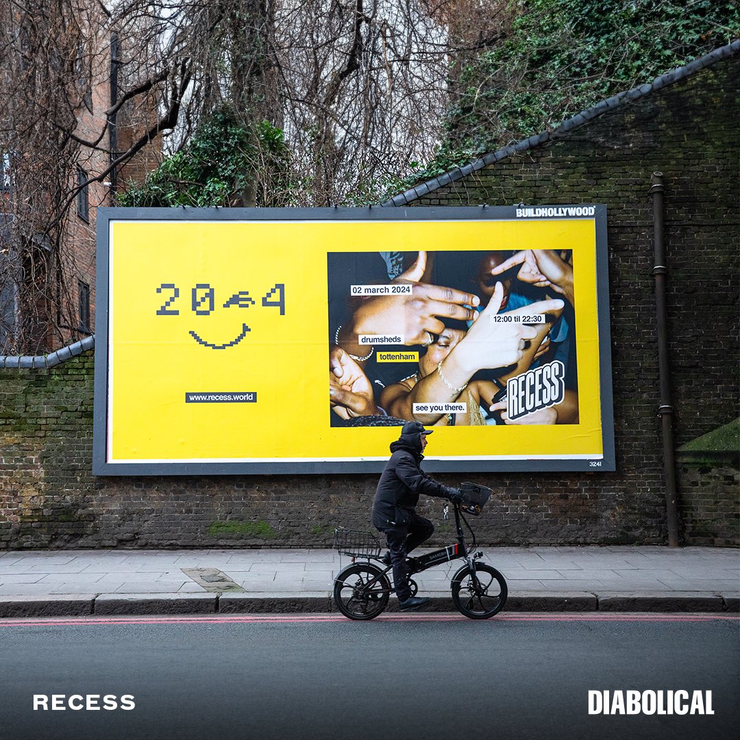 DIABOLICAL and @Broadwick_Live team up to promote @rec_ess new era of events for 2024 kicking off at @drumsheds by setting the tone with an audio-visual experience built around the sounds that make London pop.