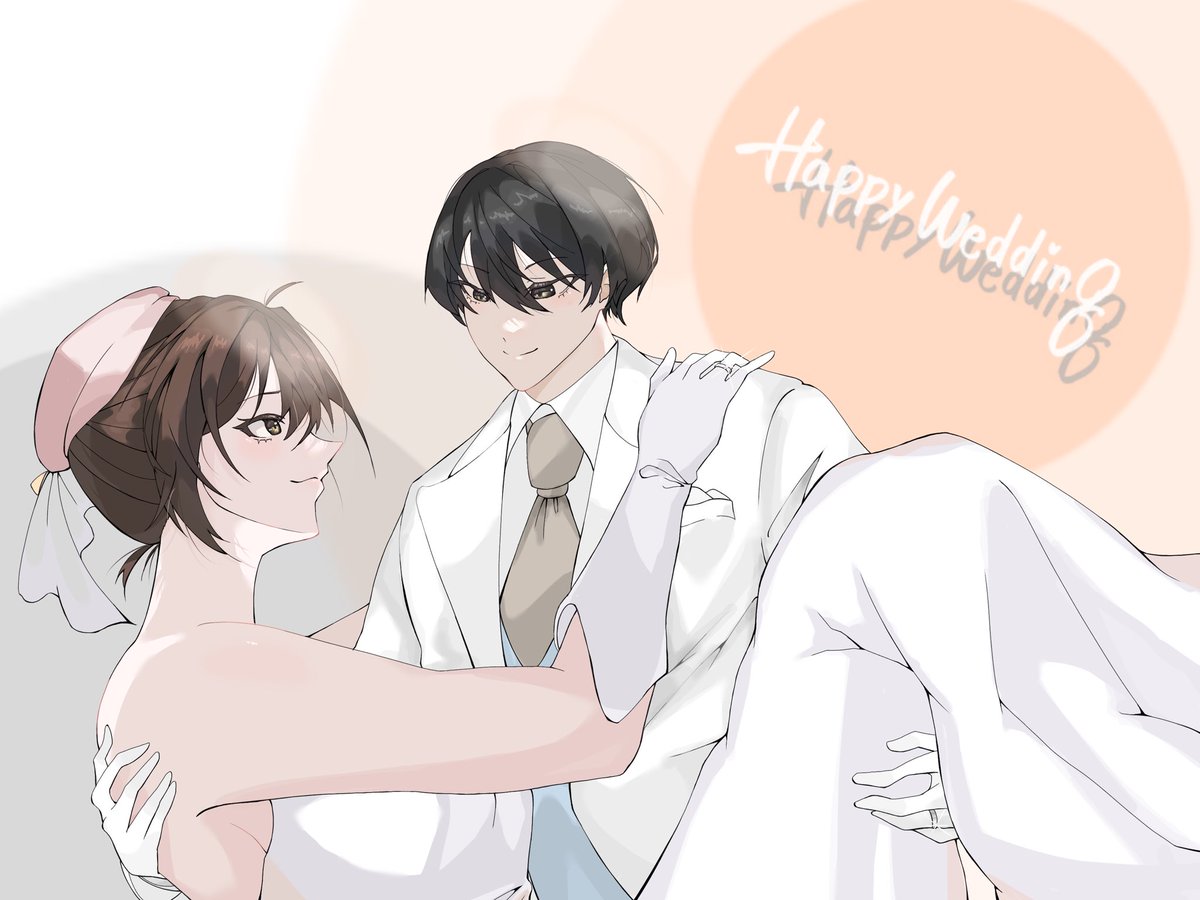 acting_alone_'s tweet photo. @mii_poyo_nya 
ご結婚おめでとうございます！🎉🎊💐👏♥️ https://t.co/lQv3QLzFIZ