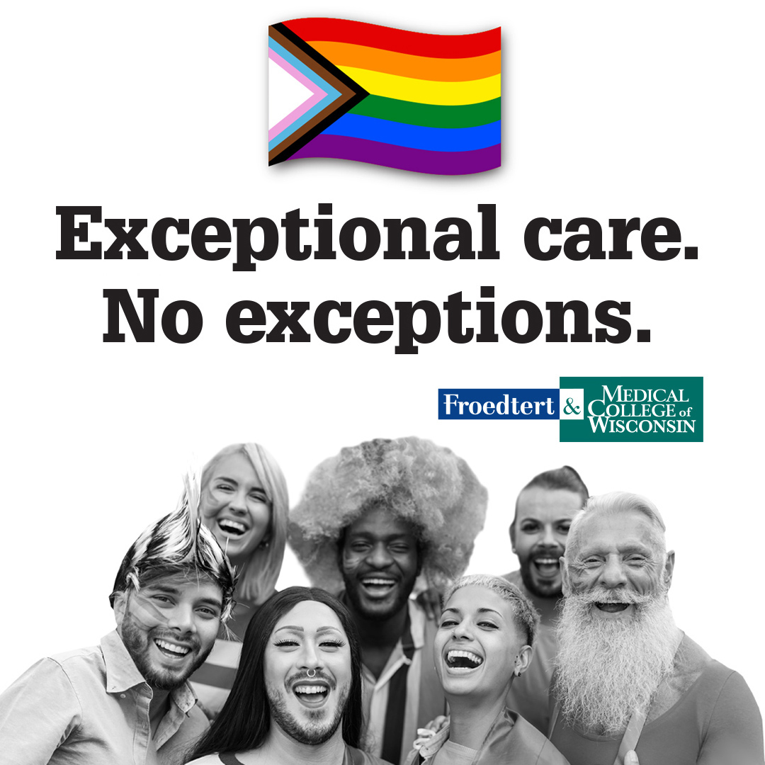 Froedtert's tweet image. Hey Milwaukee! We are excited to partner with the @Bucks for Pride Night tonight. Attending the game? Share a photo, tag us and show us your pride! Stop by and try out our photo booth outside of section 121 at Fiserv Forum.  #celebratepride #caringforthecommunity