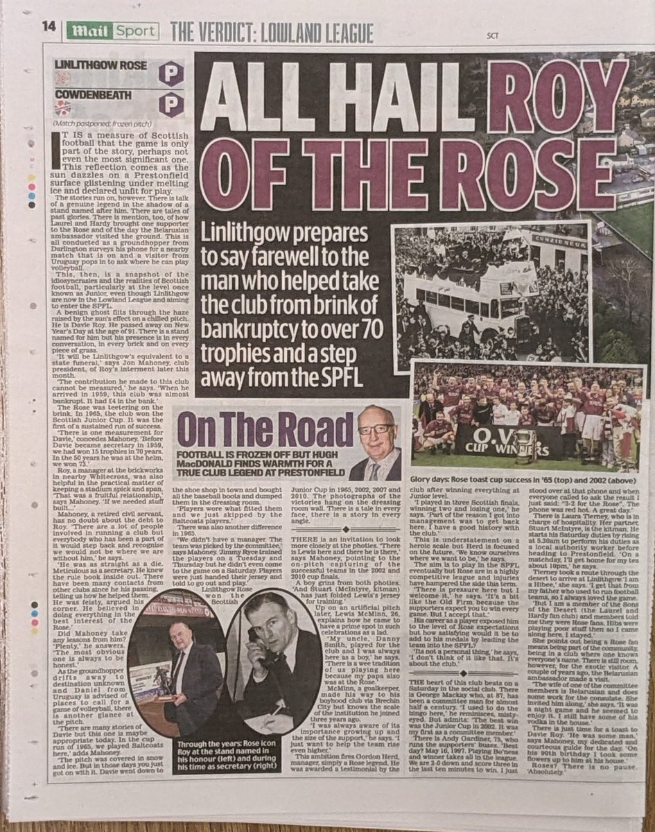 Linlithgow Rose F.C. (@linlithgowrose) on Twitter photo 