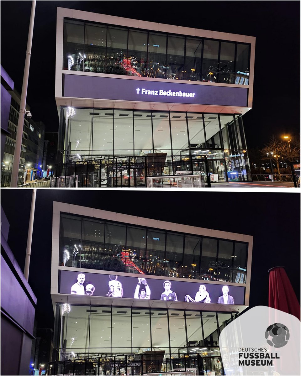 Das Fußballmuseum trägt Trauer.