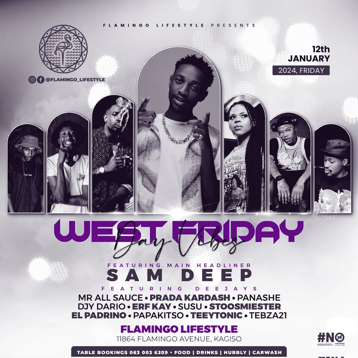 FlamingoEstd's tweet photo. UNLOCKING THE SECOND WEEKEND OF THE YEAR🔥🔥🔥🔥🔥🔥🔥
THE BIG BIRD IS HERE TO MAKE YOUR WEEKEND MEMORABLE AND EXQUISITE 🦩🦩

LET'S ROCK THE WHOLE TIME🦩🔥
FROM SAM DEEP TO MELLOW & SLEAZY TO DJ JAIVANE ☑️

DAY VIBES, COME EARLY
FREE WELCOME COCKTAILS FOR LADIES FROM 2PM TO 6PM

FOOD ☑️
DRINKS ☑️
HUBBLY ☑️
CAR WASH ☑️