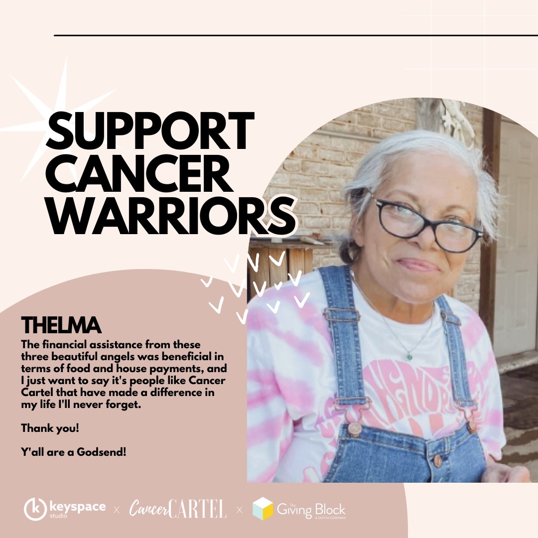KeyspaceStudio's tweet photo. Thelma's journey reminds us that generosity changes lives.
Help cancer warriors like her by donating #crypto at https://t.co/Ywfi6FDwAT 🎗️
Together, we can ease financial burdens.
#donatecrypto #cancersupport #cancerdonation https://t.co/8oPFcXBjxC