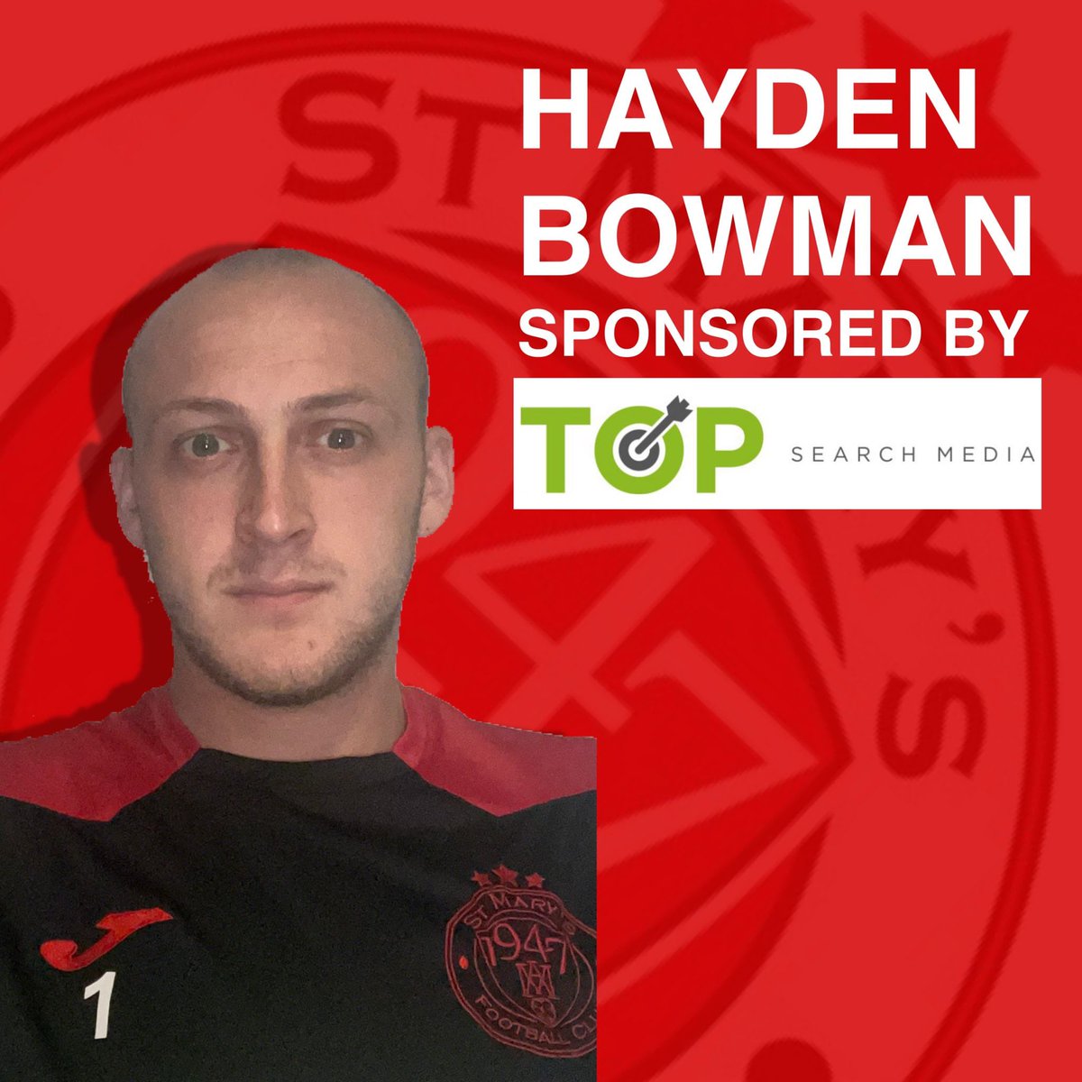 StMarys1947FC's tweet photo. The Saints Man of the Match in our defeat at the weekend was @hbowman94 
Hayden produced some excellent saves at key moments in the game and commanded his penalty area throughout, reading the game incredibly well.
Hayden is sponsored by Top Search Media 💪🏻 https://t.co/4Wao0QqASD