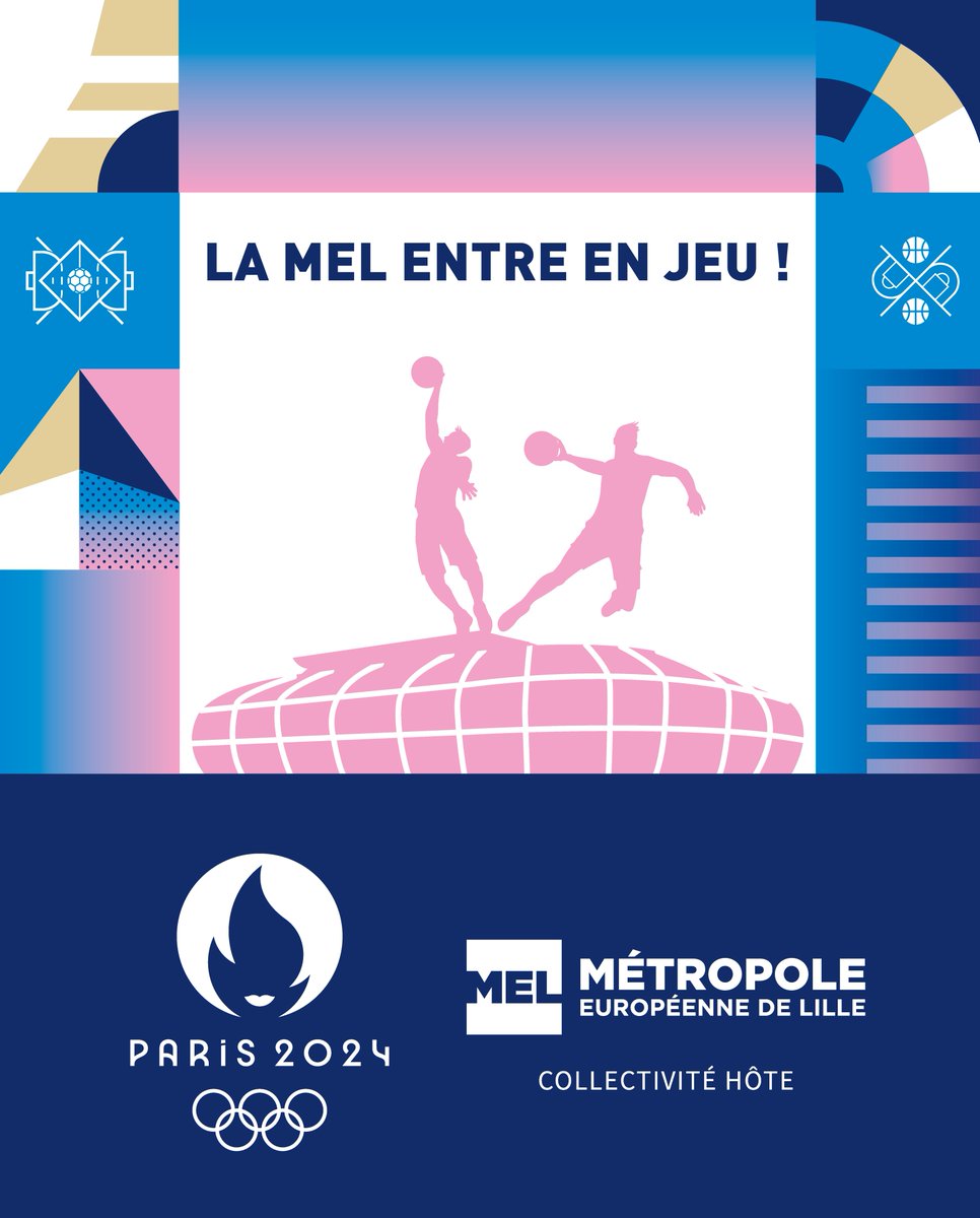 MetropoleLille's tweet photo. ⌛️ Tic, tac, tic, tac...
😍 J-2️⃣0️⃣0️⃣ avant le début des @jeuxolympiques de @Paris2024 !
🏟️ La Métropole est fière d'accueillir 52 rencontres de handball et de basket qui se joueront au stade Pierre-Mauroy ! Vivement ! 🔥
↪️ En savoir plus : https://t.co/uJ3snBBcI6 #Paris2024 https://t.co/m1vbUtHEdP