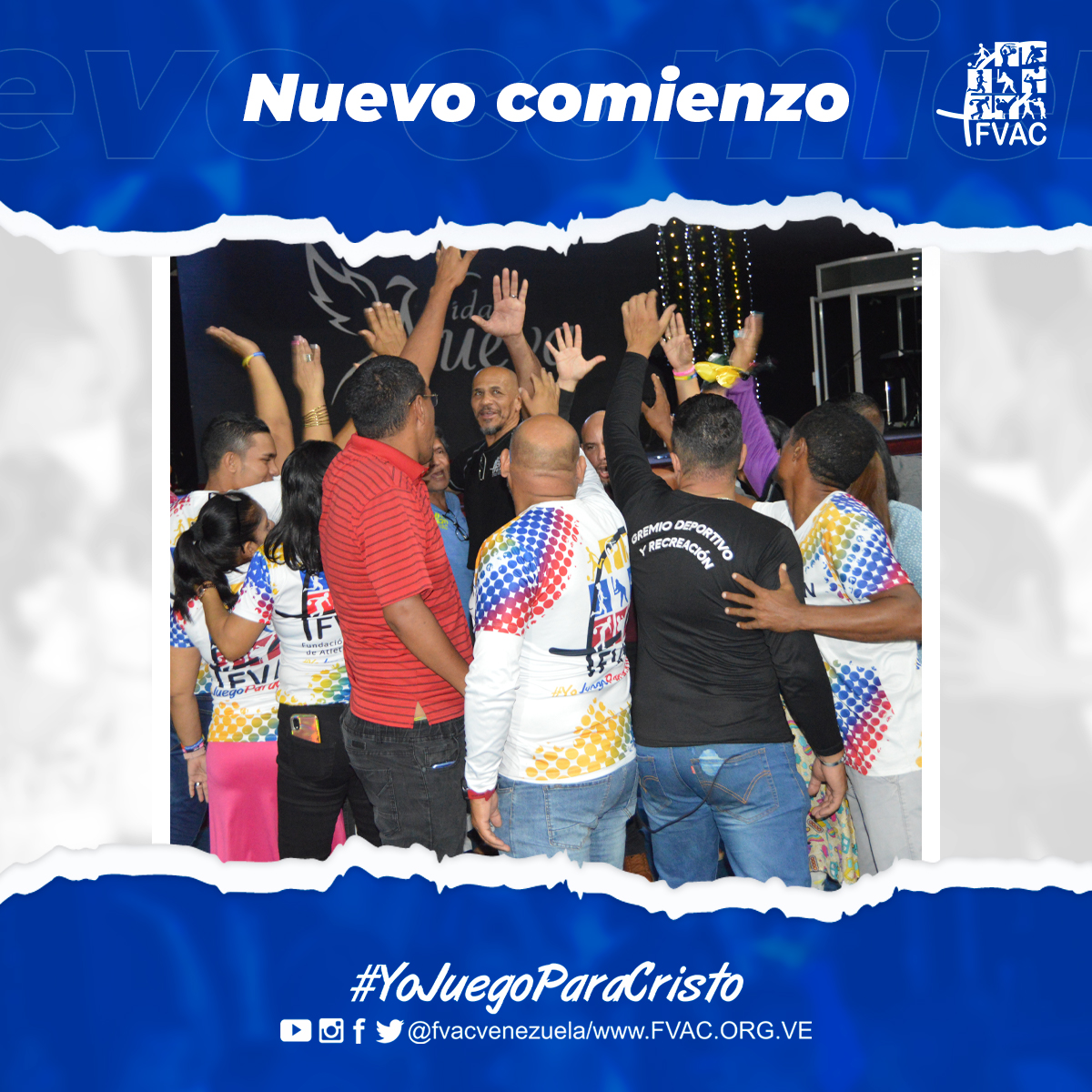 FVACVenezuela's tweet photo. Señor, te pedimos que bendigas este nuevo año. Que nos des la fuerza y la sabiduría para enfrentar los desafíos que se presenten en el camino. Gracias por esta oportunidad de empezar de nuevo, te pedimos que estés con cada uno en cada paso del camino. Amén. https://t.co/CWTTPLq05W