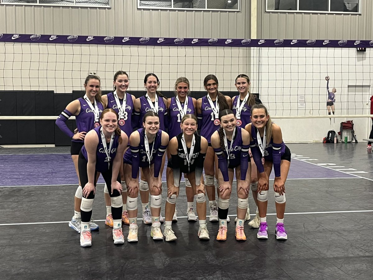 Congratulations to 18 Purple on their First Place Finish in the 18 Girls Division at Early Bird Shootout! Great job ladies! 🔥 <a href="/CCVBCrecruit/">Circle City Volleyball Recruiting</a> #circleproud
