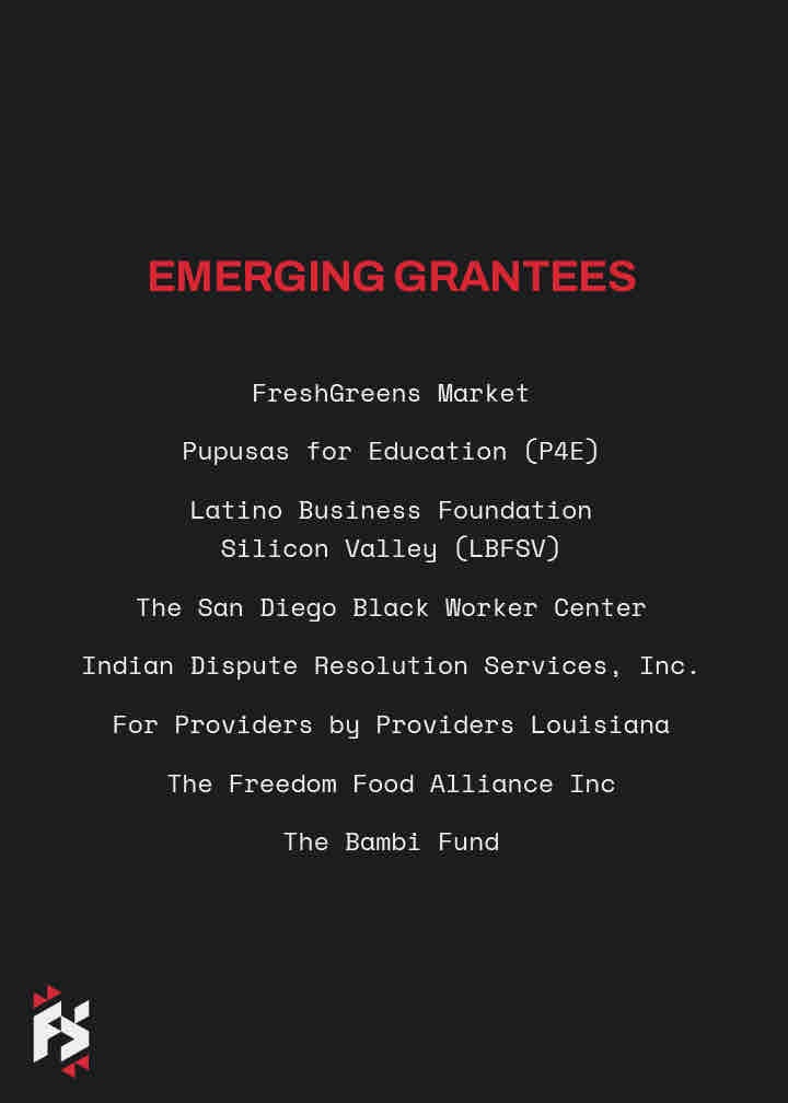 frontline_sol's tweet photo. We’re excited to announce Cohort 3 of the Elevate Initiative. Our Elevate Initiative is funding community organizations fighting structural racism &amp; advancing economic opportunity. Learn more at https://t.co/v1MayO4wdO to stay tuned for the journey. https://t.co/QvDlX7zq4N