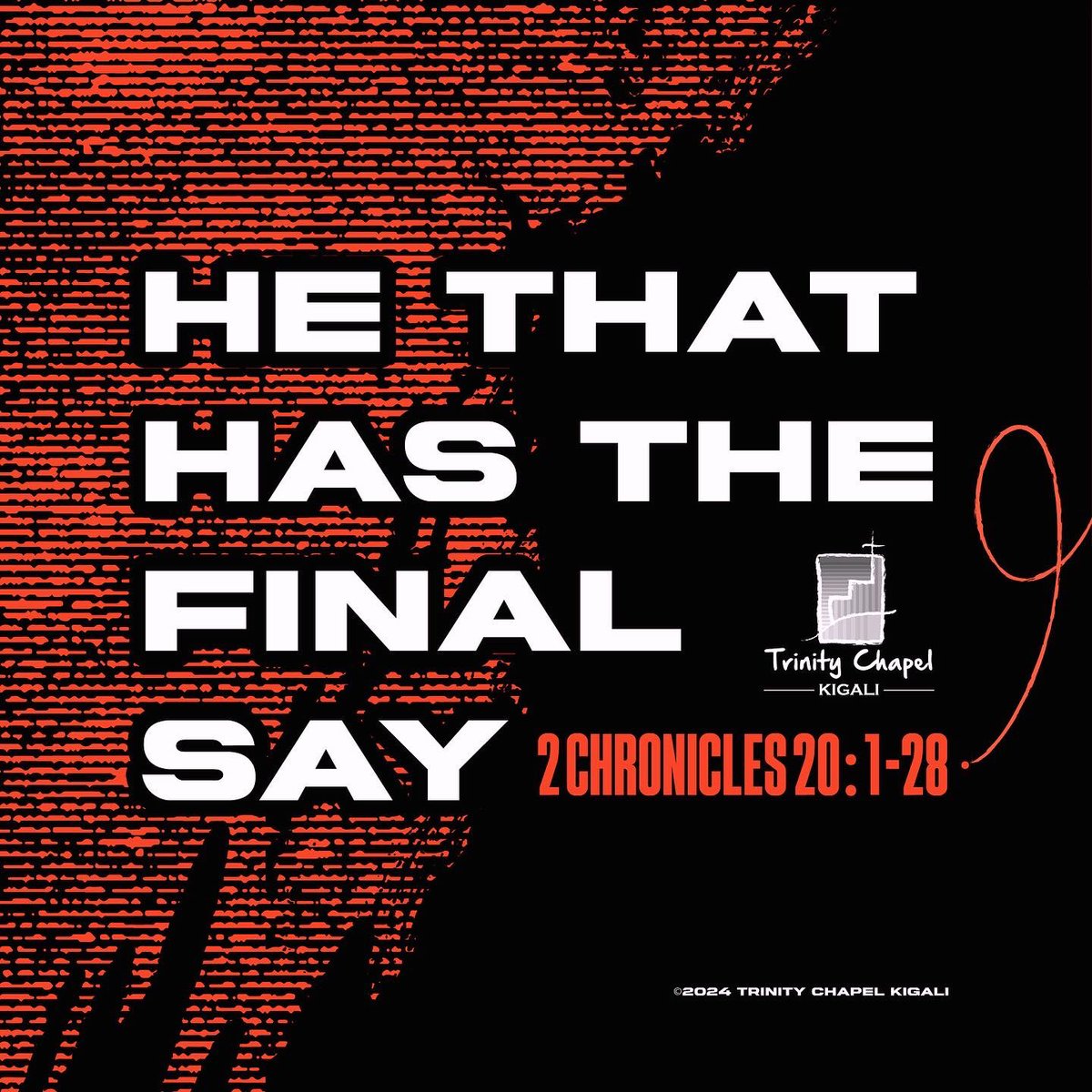 TrinityChapelKL's tweet photo. We finished with Lord, we begin with the Lord on our side. Let us then stand firm in the assurance of His Holy Name 🙏🏾🙌🏾

#happynewyear2024 #newyear #newseason #freshannointing #power #prosperity #blessed #trinitychapelkigali #tckigali #tck https://t.co/etMOUqwowW