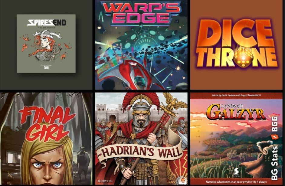 It's time for the first #whatdidyouplaymondays of the year, Paul had a great week of gaming with 5 solo games, as well as getting some Dice Throne content recorded with Devin.

What'd you get played last week?