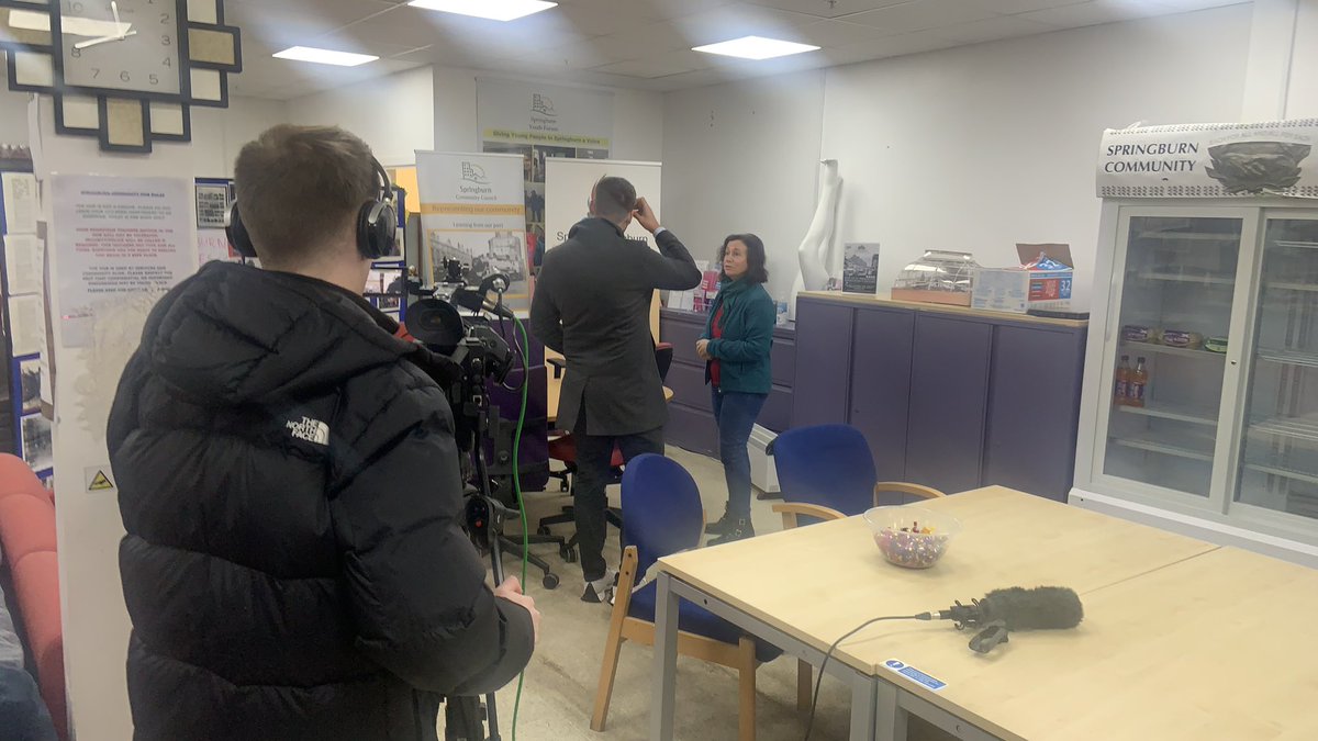 <a href="/STVNews/">STV News</a> popped by for a chat about our work in the community in #Springburn!

Watch LIVE tonight on STV from 6pm to find out more! 

#community #wellbeing #springburn #northglasgow #glasgow #people #volunteers #volunteering #stvnews #news #localnews #fundraising #stv 

😊