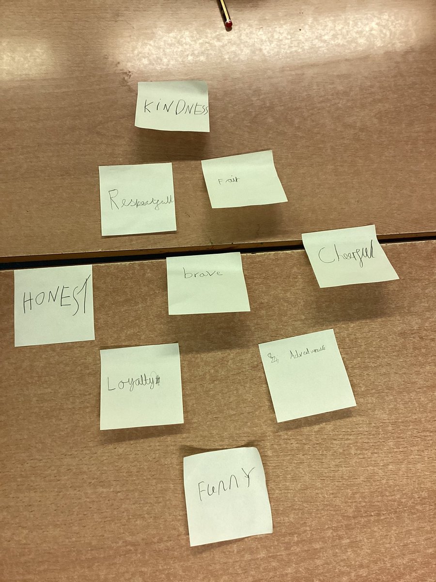 BPSYearFour's tweet image. Year 4 have been looking at the qualities of a friend and ordering them #billingshurste4s