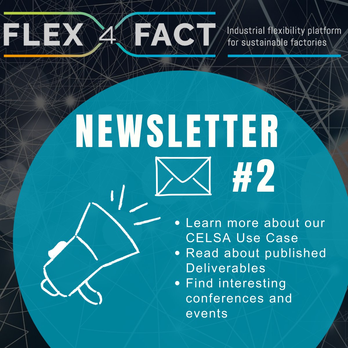 The FLEX4FACT project wishes everyone a Happy New Year 🎉! Our resolution for 2024: Continue to improve the energy flexibility for sustainable manufacturing!

Curious to learn more about our project activities? Read our second newsletter! 📧 lnkd.in/eDNQSHqZ