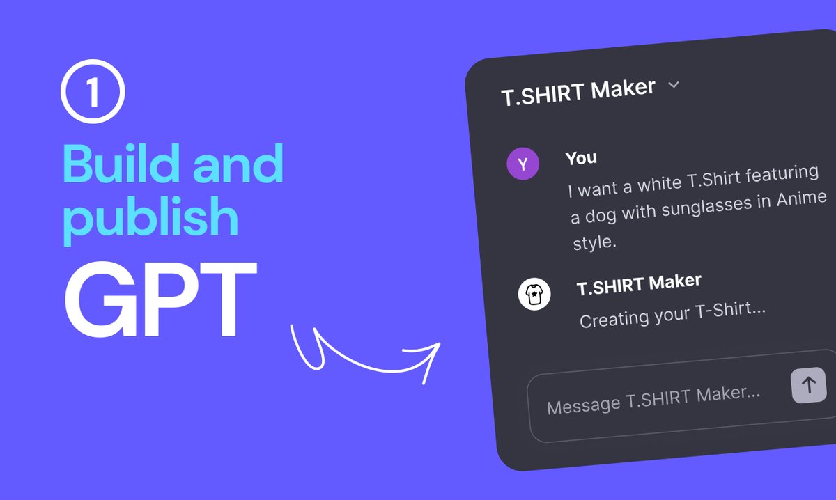 BuildShipApp's tweet photo. Stripe your GPT as easy as ABC!

First, create your GPT idea. For example: TShirt Maker

Second, add custom action to it, using prebuilt BuildShip templates. Eg: Payment link sent to buy the generated Tshirt

Third, connect it to your Stripe account so it can generate custom checkout link

Finally, add post Stripe payment logic. 
Eg: Once the payment is done, physically mail the tshirt 

All this done visually, using nocode. Flexible with power of lowcode to extend this idea to ANY usecase for building action APIs for your GPTs.

Checkout full launch details here: https://t.co/TmuUkKGFe5

Let's BuildShip! 💪