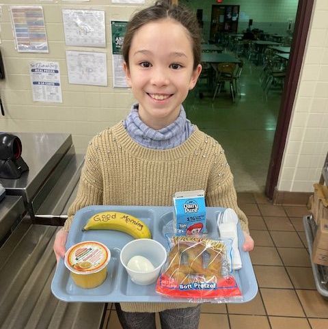 Start every day with a FREE school breakfast! Today's breakfast included local Alderfer Eggs from Telford, PA & a good morning note to brighten our students Monday! #SchoolBreakfast