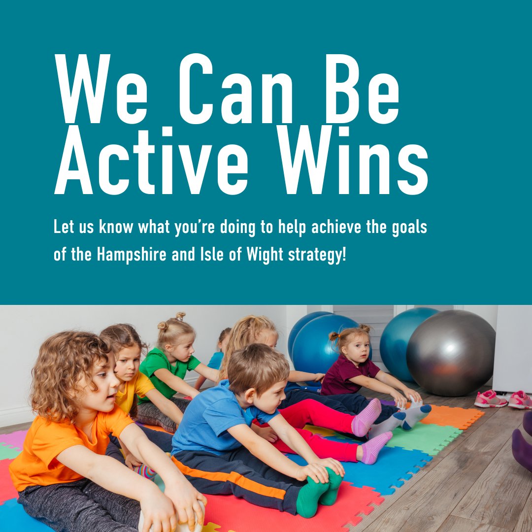 Have you empowered young people to create change in their community? Have you redeveloped a space for physical activity use? Or created a new active opportunity?

Don't forget to share your successes with us throughout the year: energiseme.org/we-can-be-acti…

#Hampshire #IsleOfWight
