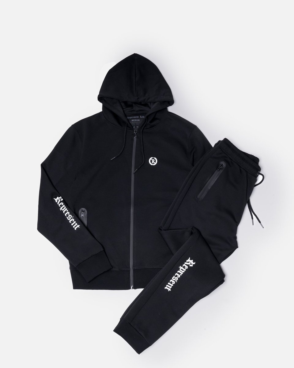 RepresentLTD's tweet image. GANG TECH FLEECE // FULL SET

Our softest full track suit yet, available in black &amp;amp; white as well as blacked out // REPHARD.com

#represent #tracksuit #techfleece #joggers #rephard #neverestablished #alwaysforward #representclothing #madexreal

REPRESENT // THE REAL
