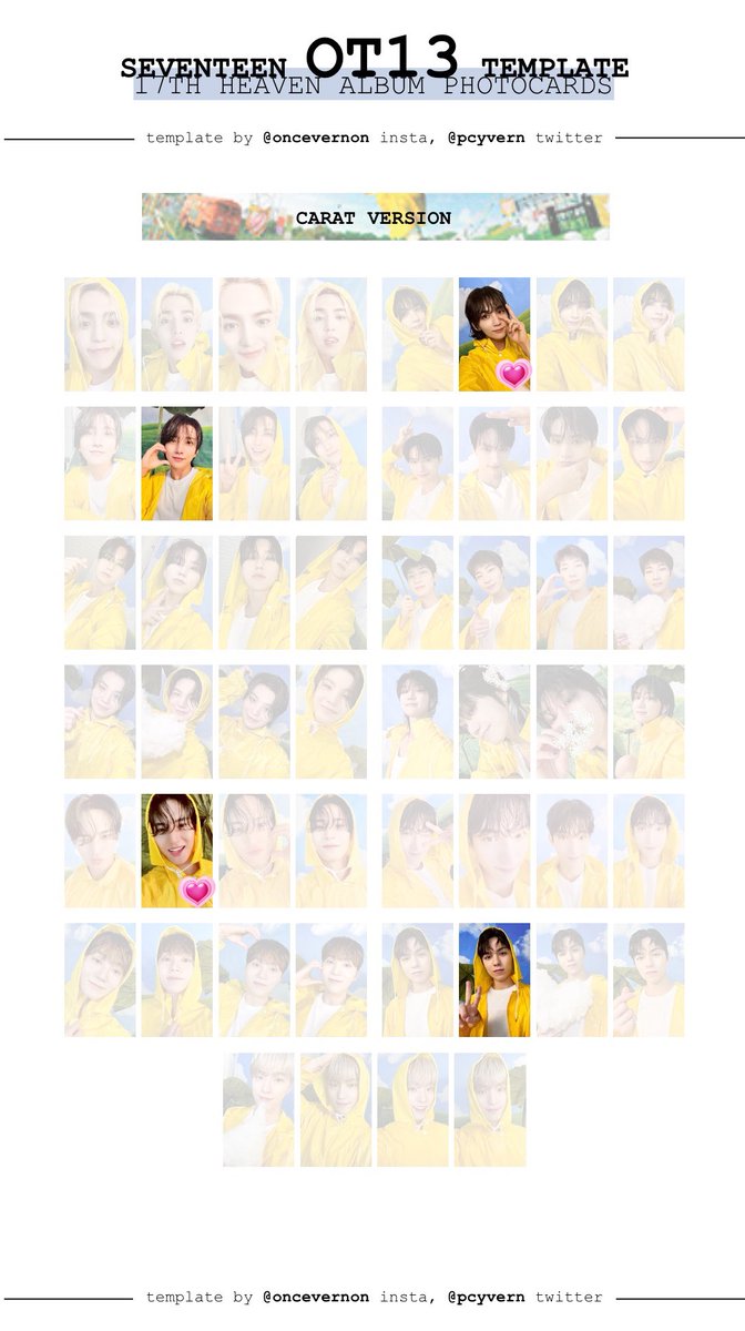hanicells's tweet photo. wtt lft ph 

🎀 seventeenth heaven carver pcs

have: 1st pic
want: 2nd pic unshaded

prio: jeonghan, mingyu

💗 = prio / trade to 💗 only

🏷 seventeen carat version pc jeonghan joshua hoshi wonwoo mingyu seungkwan vernon https://t.co/moVvDAy75i