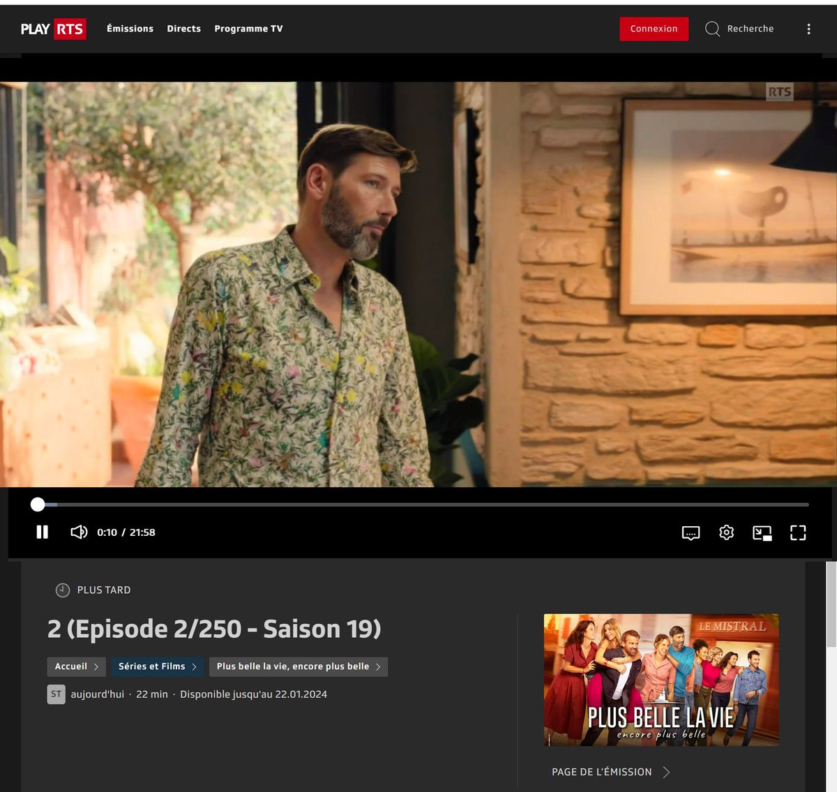PBLVTF1's tweet photo. Avis aux Suisses 🇨🇭 : l'épisode numéro 2 #PBLV est disponible sur https://t.co/iiudwO7XDm
Durée : 21'58
Si l'épisode est plus court, en revanche le teaser d'avant-générique est plus long qu'à l'époque #France3.
#plusbellelavie #pblvepb https://t.co/8ShWo7GGx6