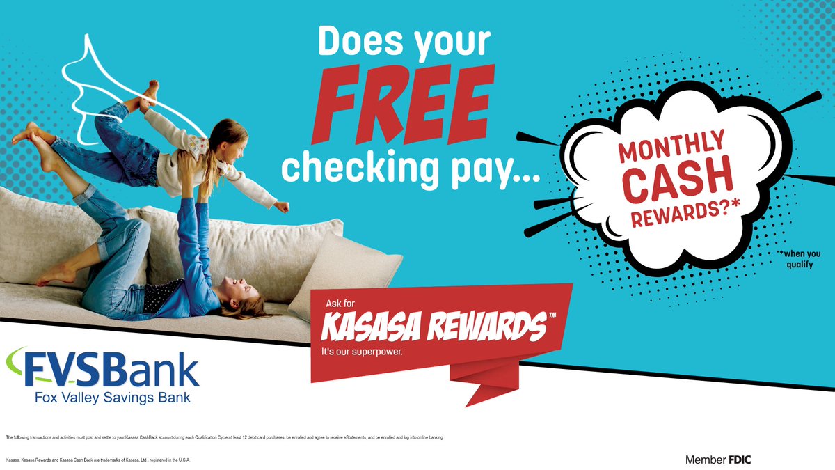FVSBank's tweet image. Looking for a better way to manage your finances? Check out rewards checking! Earn perks and benefits while keeping your money secure. #rewardschecking #financialfreedom  

brev.is/Pvjj5