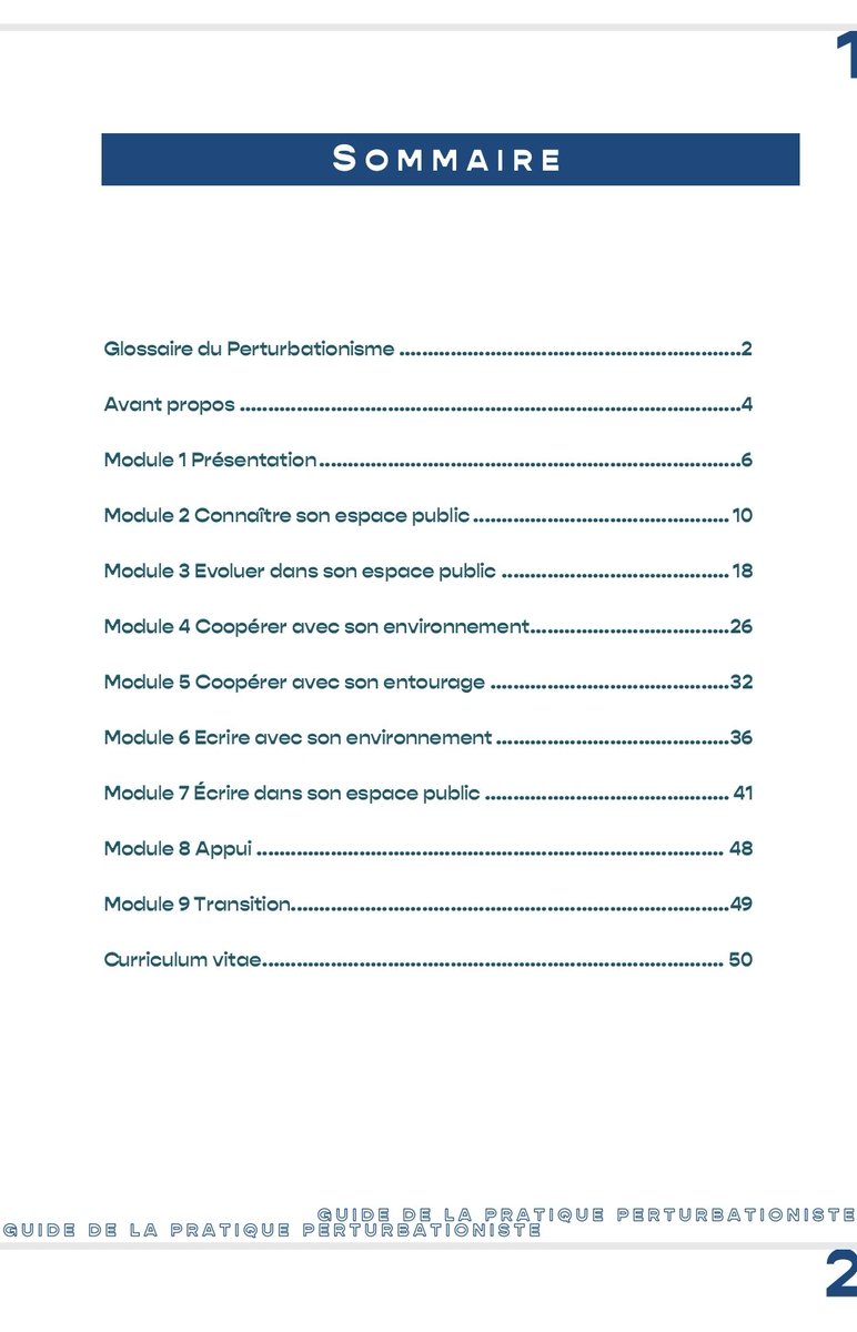 Pour célébrer la rentrée, nous vous annonçons que le guide 23/24 d'interventions de la pratique perturbationiste sera disponible gratuitement et sur demande ce mercredi 10 janv au <a href="/CentredartCDRAO/">CDRAO</a>
Faites entrer la perturbation dans votre structure
Pré demande : contact@cdrao.fr