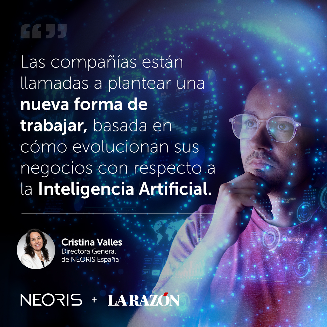 epamneoris_esp's tweet photo. Cómo la #IA está cambiando la forma de trabajar 🤖 Cristina Valles, Directora General de NEORIS España, abordó los desafíos y las oportunidades que esta tecnología ofrece a las empresas, en este artículo publicado en La Razón: https://t.co/bMKeMWGOqM #AIxHumanPower https://t.co/pYPkIXny2B