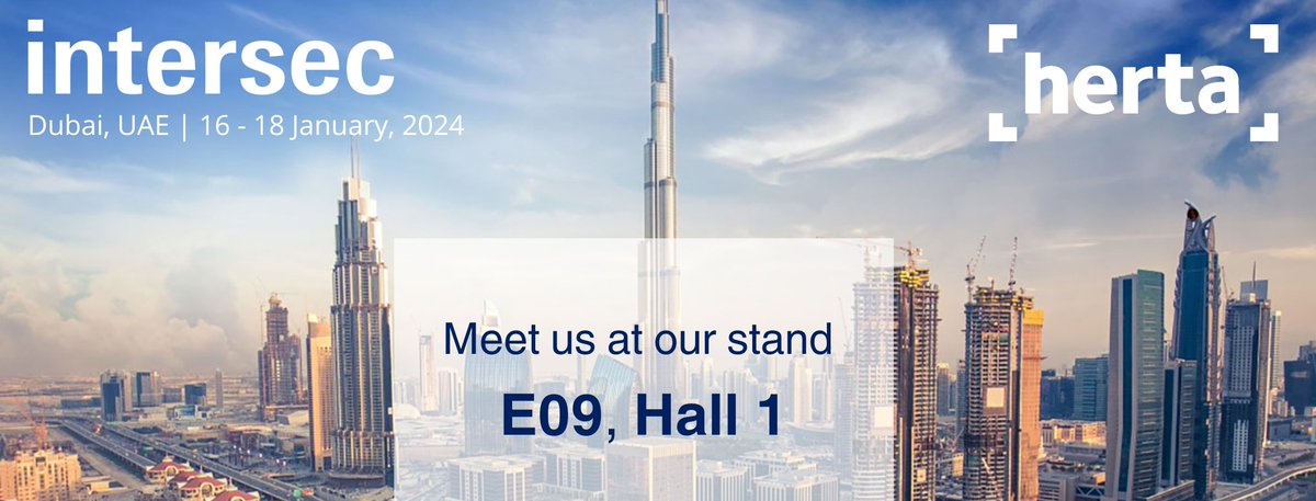hertasecurity's tweet photo. 😊 @intersecexpo Dubai is around the corner!

👋 Come meet us at hall 1, stand E09 to discover firsthand the transformative potential of our security and #retail solutions.

#intersecdubai #technology #AI https://t.co/MRHs8JuzAW