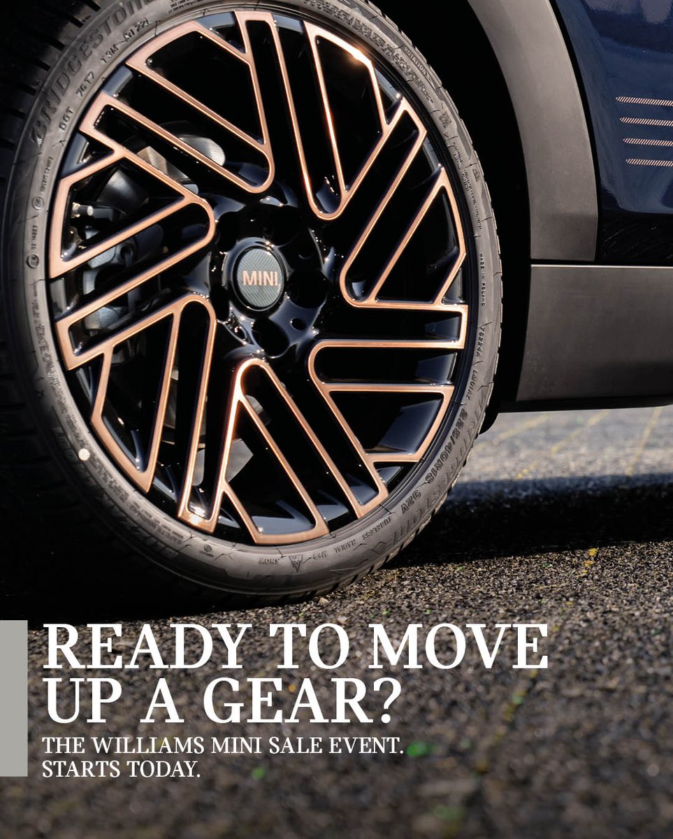 Our Sale Event is live until the 14th of January. With up to £7,000 Deposit Contribution* on selected New models, or a £1,000 Deposit Contribution boost* on Approved Used MINI.

Book yourself in today: ow.ly/asbX50QoMa7
*Full terms and conditions through the link.
