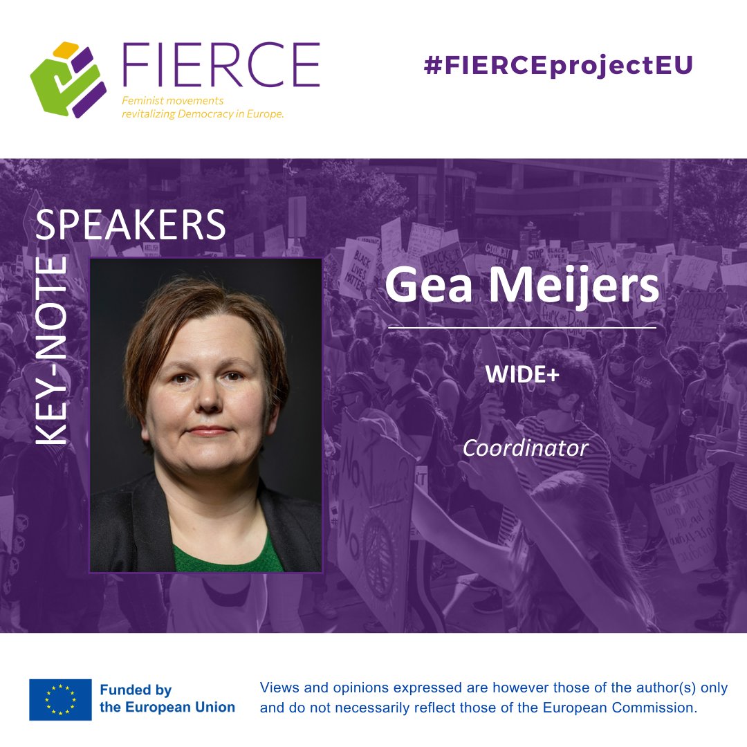 Fierceprojecteu's tweet photo. 1️⃣ DAY LEFT for our #FIERCEprojectEU roundtable!
Wrapping up our speaker presentations for the #FIERCEprojectEU roundtable, featuring Gea Meijers, the driving force behind WIDE+ since 2006!
‼️ You can STILL register and secure your spot! 📲 https://t.co/SE87xoiuOC https://t.co/RixUCdE367