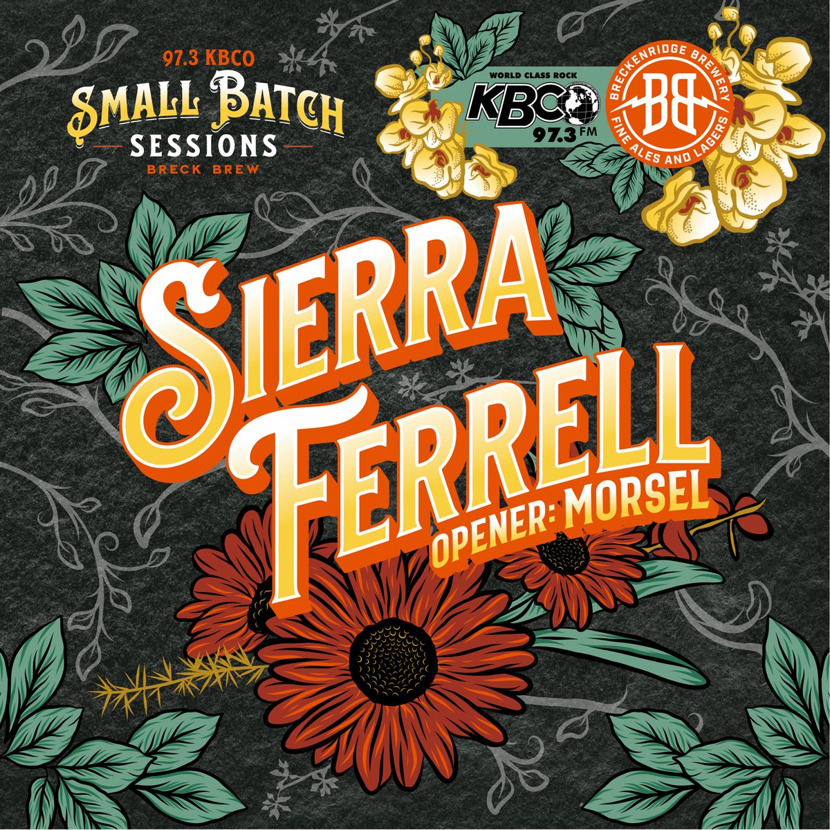 SierraFerrell's tweet photo. DENVER! On Friday, Jan. 19 the gang and I will be playing a Small Batch Session at @globehalldenver with special guest @morselmusic. Presented by @973KBCO &amp; @breckbrew.  🌻 this is invite only! for info on how to get tickets go to https://t.co/ByycXXupab https://t.co/8QsSQyuMMQ
