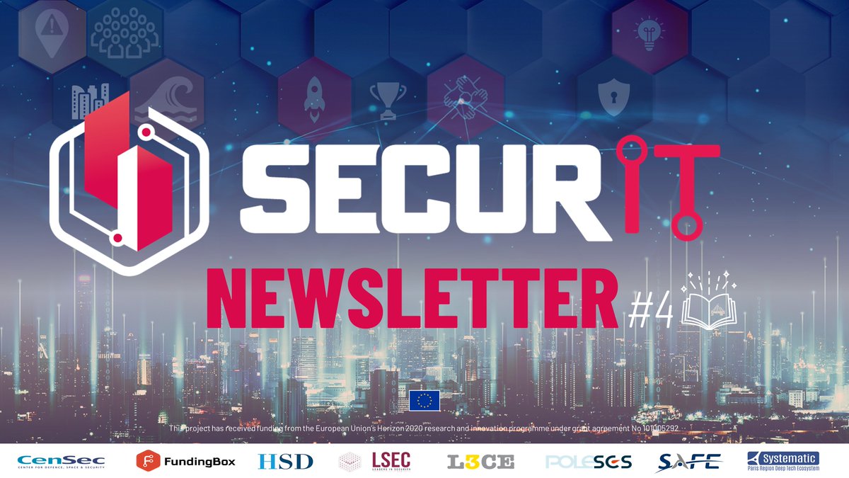 🚨 Did you miss the fourth SecurIT newsletter and the updates from the Open Call 1 projects ? Catch up here ➡ lnkd.in/e6s99f-U 📩 To make sure you don't miss any future newsletters, subscribe here👉 securit-project.eu/contact/