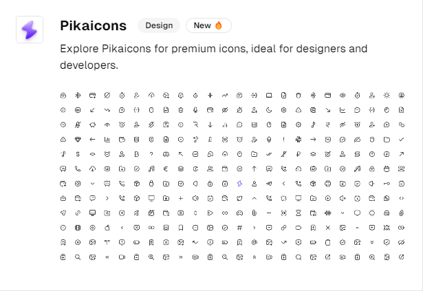 tom_dowling3's tweet photo. Welcome Pikaicons by @Ash_uxi to Toolbase
A collection of premium icons ideal for designers & developers.
#buildinpublic #saas #supabase #toolbase https://t.co/ZVqL80cdib