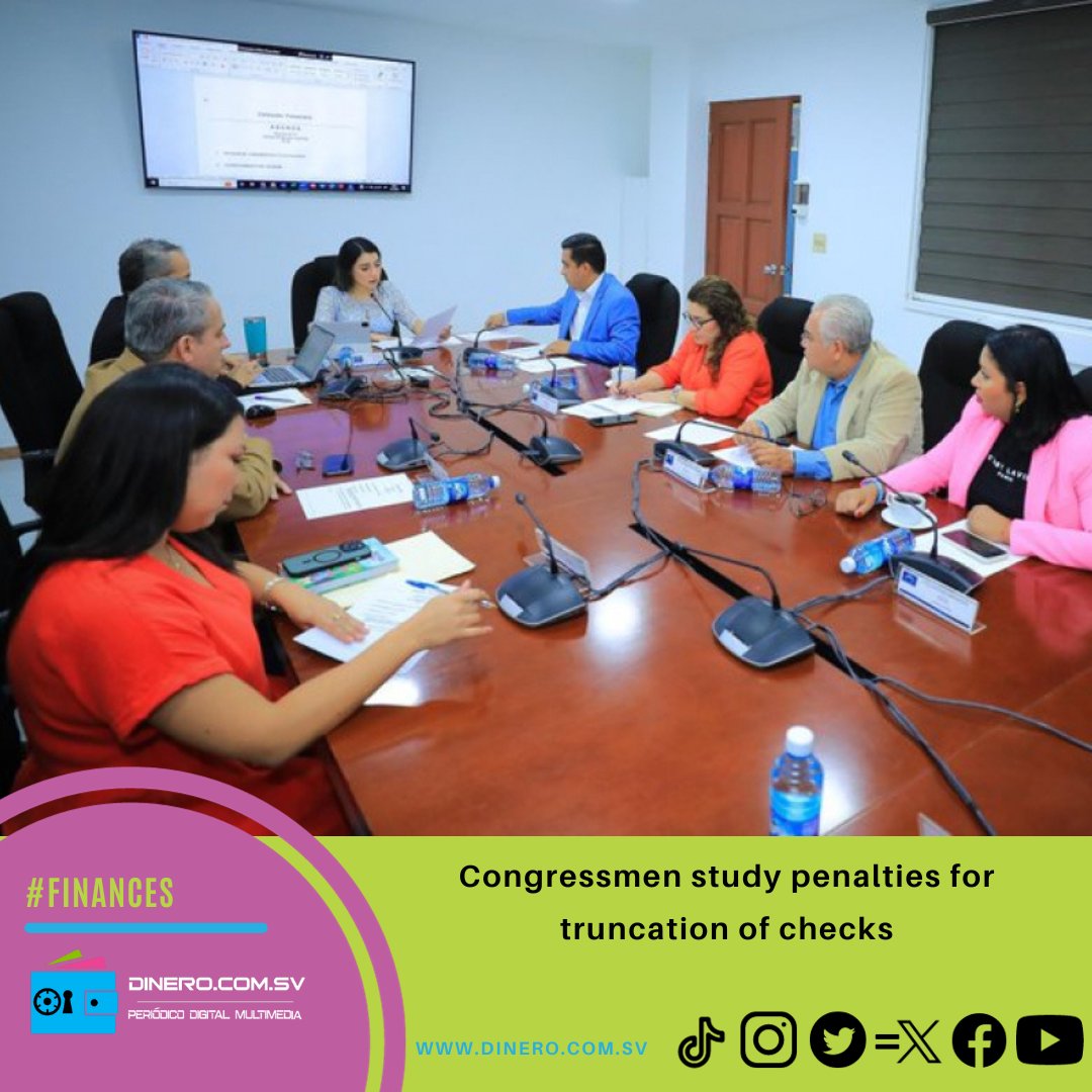 dinerocomsv's tweet photo. #Finances The deputies of the Financial Commission continued with the study of the initiative that contains reforms to the Commercial Code
Read it here: https://t.co/wNo2r2jJLb
#Congressmen #penalties #checks #truncation https://t.co/KyaSebAkxL