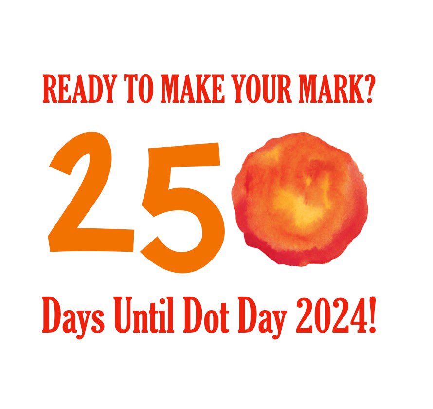 It's never too early to sign up to be part of the 2024 tally for #InternationalDotDay! Free sign up & resources: InternationalDotDay.org