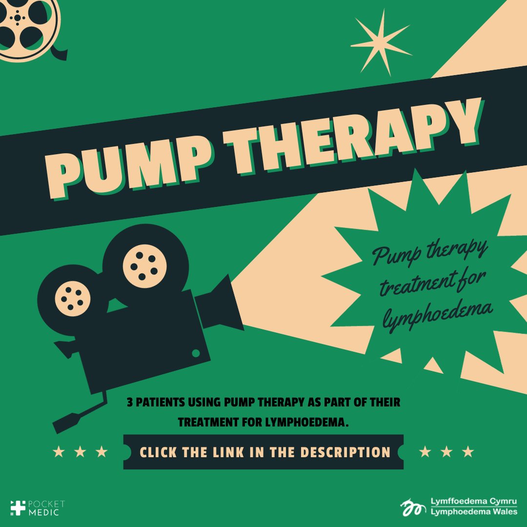 Click here to watch our video showing 3 patients using pump therapy as part of their treatment for lymphoedema: pocketmedic.org/lymph-patients #videos #lymphoedema #raisingawareness #resources #education #lymphoedemawales #lwcn #lymphoedemawalesclinicialnetwork #selfcare #pumptherapy