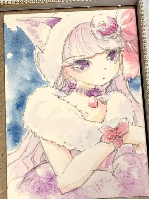 紫でマカロンさん #プリキュア版深夜の真剣お絵描き60分一本勝負 