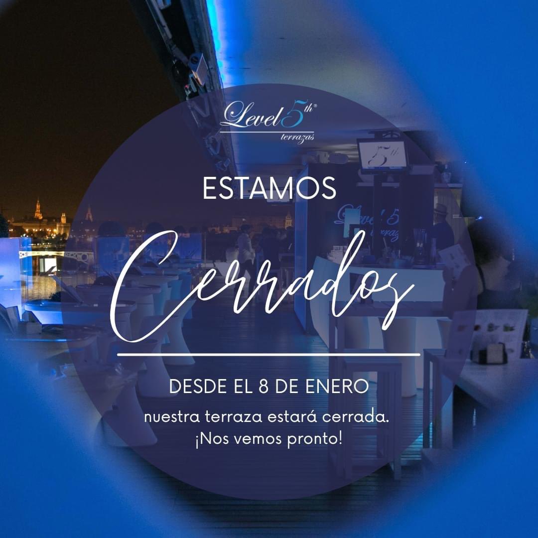 Level5_terrazas's tweet photo. ¡ESTAMOS CERRADOS! Desde hoy estaremos cerrados para recargar pilas y sorprenderos con muchas novedades. ¡Nos vemos pronto! https://t.co/8PnCLMUWqp
