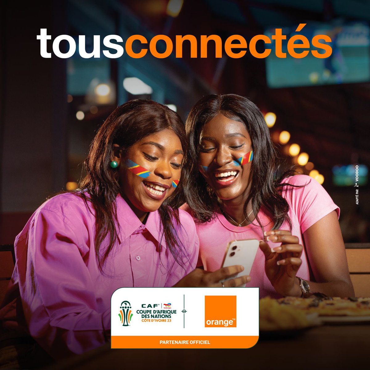 Orange__RDC's tweet photo. Bendele un jour, Bendele toujouuuurs!
La #CAN2023 approche à grand pas. Restez connectés pour vivre des moments inédits et riches en couleur avec Max it. 🤩
#OrangeRDC #CAN2023 #12eHomme #Opérateurcertifié #ookla https://t.co/0Ju30n0FP7