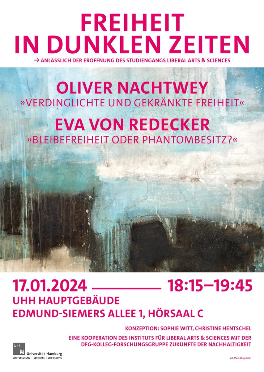 Sophie Witt (@sophiewitt_) on Twitter photo Nicht kritisch über #Freiheit nachzudenken, können wir uns nicht leisten…!
Kommt alle nach #Hamburg <a href="/unihh/">Universität Hamburg</a> <a href="/fos_uhh/">Futures of Sustainability</a> <a href="/argen_tin/">Christine Hentschel @chrhentschel.bsky.social</a> <a href="/EvRedecker/">Eva von Redecker</a> <a href="/onachtwey/">Oliver Nachtwey</a> Nicht kritisch über #Freiheit nachzudenken, können wir uns nicht leisten…!
Kommt alle nach #Hamburg <a href="/unihh/">Universität Hamburg</a> <a href="/fos_uhh/">Futures of Sustainability</a> <a href="/argen_tin/">Christine Hentschel @chrhentschel.bsky.social</a> <a href="/EvRedecker/">Eva von Redecker</a> <a href="/onachtwey/">Oliver Nachtwey</a>