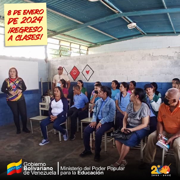 #8Ene Taller de Educación Laboral San Miguel Arcángel. Tema:

 La Alimentación Saludable.
#RegresoAClases2024
<a href="/NicolasMaduro/">Nicolás Maduro</a>
@MPPEDUCACION
<a href="/_LaAvanzadora/">Yelitze Santaella</a>
<a href="/Gob_Guarico/">Gobierno de Guárico</a>
<a href="/josemvasquez/">José Vásquez</a>
<a href="/CDCEGuarico/">CDCE del Estado Guárico</a>
@EliasEducacion