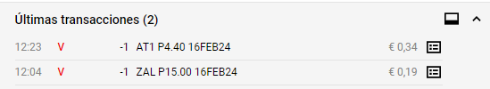 Seguimos con las opciones para Febrero

Hoy añado 

Atos strike 4,40€ prima 0,34€ 
Zalando strike 15€ prima 0,19€