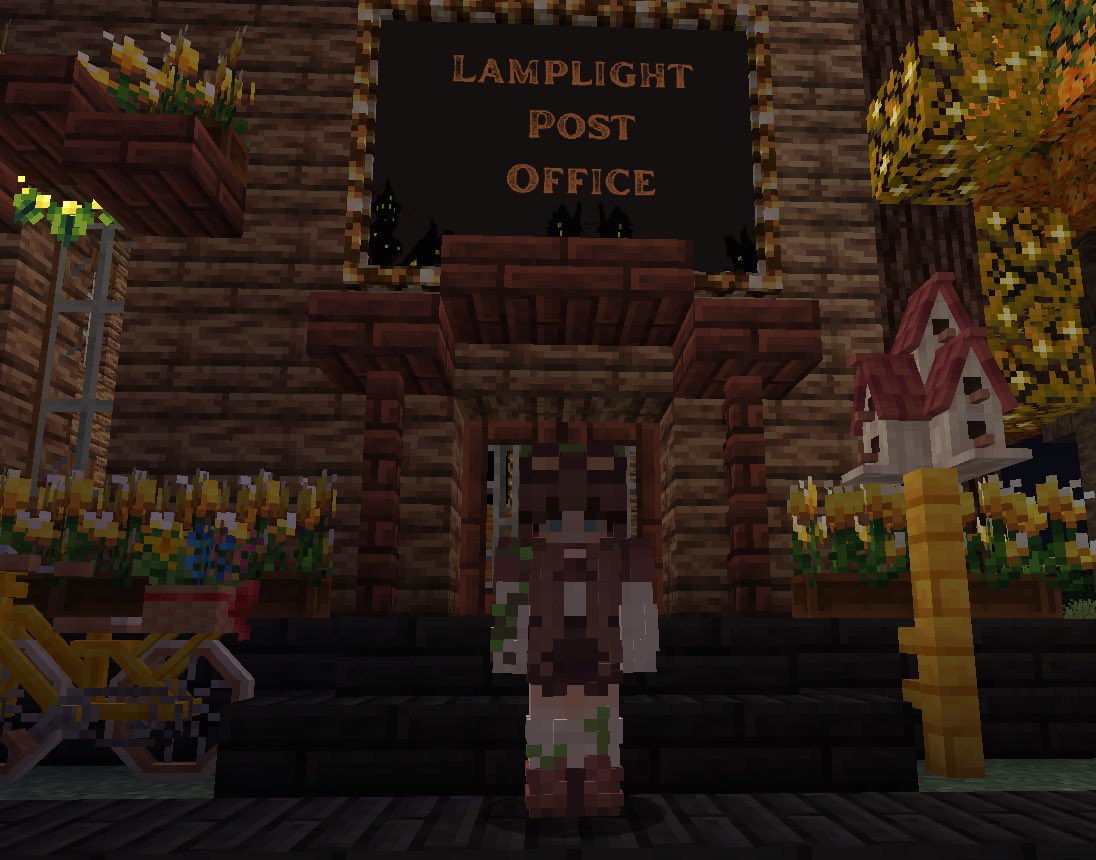 LamplightSMP's tweet photo. Look how cozy! We’re slipping a few little things in mailboxes to start everyone off on the right foot ☺️ wouldn’t want anyone to be caught in a situation they weren’t prepared for! 🕯️ #LamplightSMP #MinecraftYT https://t.co/5QtvNCPQtL