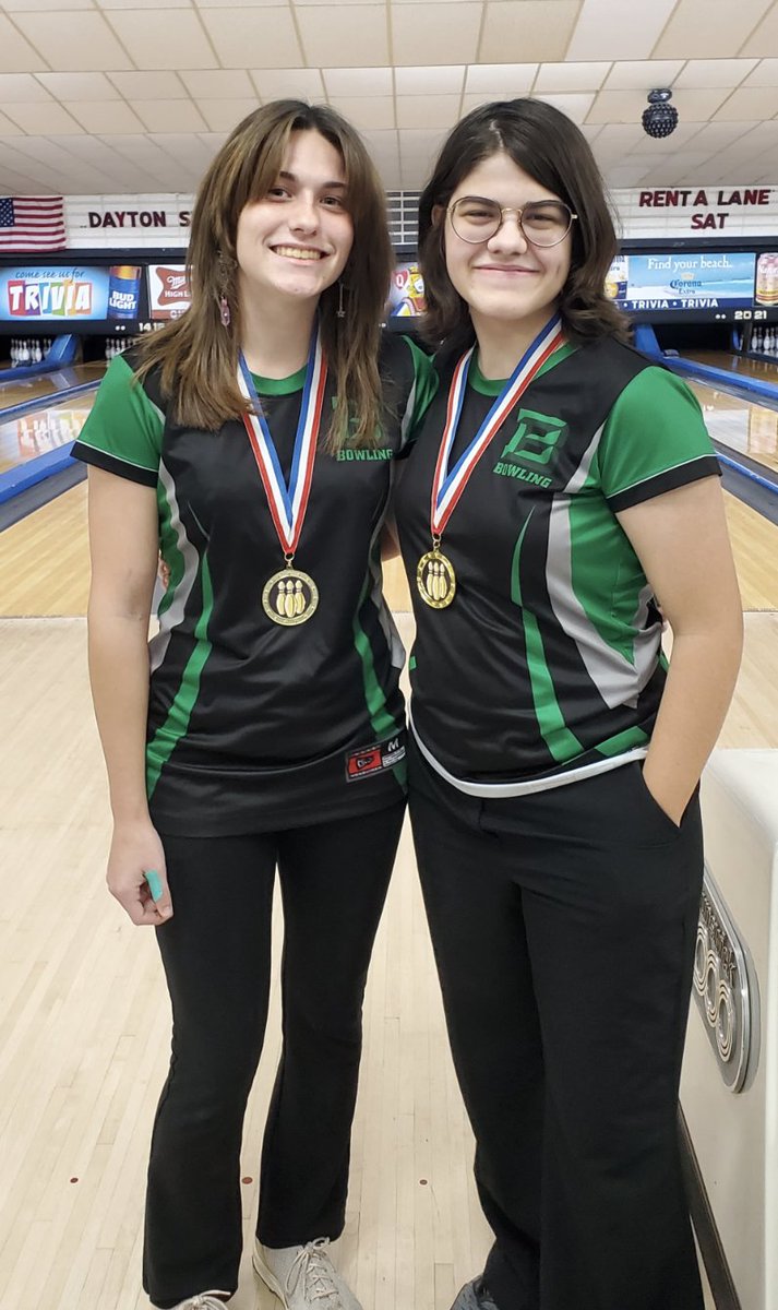 The Badin girls bowling team had a successful GCL tournament today.  Both Katie and Tori Singleton made the all GCL tournament team, coming in 4th and 6th overall.  Congrats to all the girls!

#HarkYe 🐏