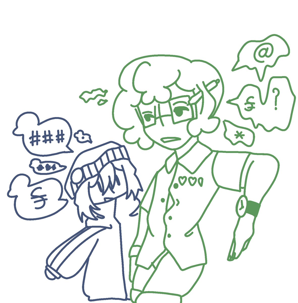 FYO____'s tweet photo. #missclickduo/#slimeriana
School au or something since school started https://t.co/gYrtW1YLeM