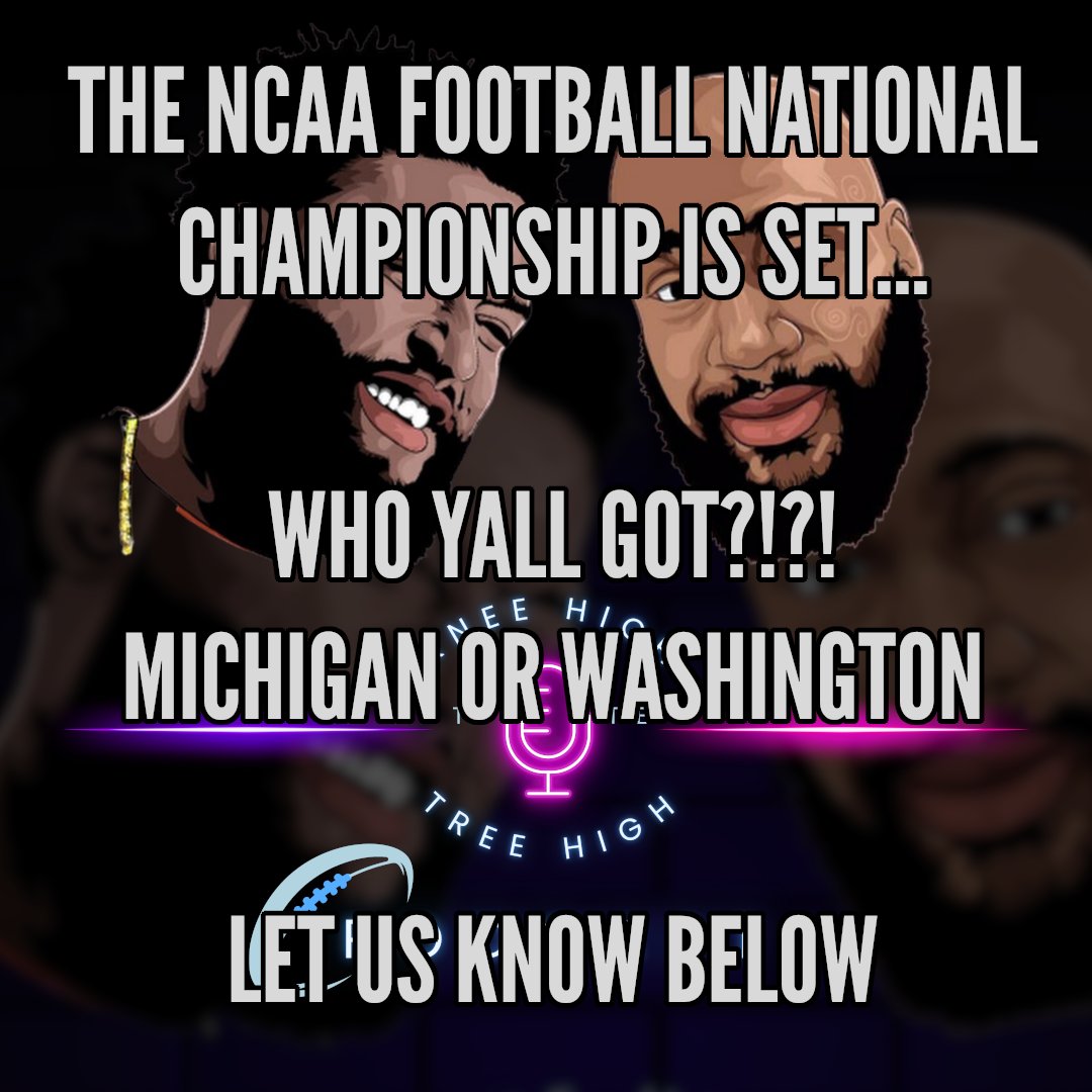 KHTHThePodcast's tweet photo. #ncaafootball championship is here! Who yall got? #kneehightothetreehigh #wareagle https://t.co/ESDQ8GBzI6