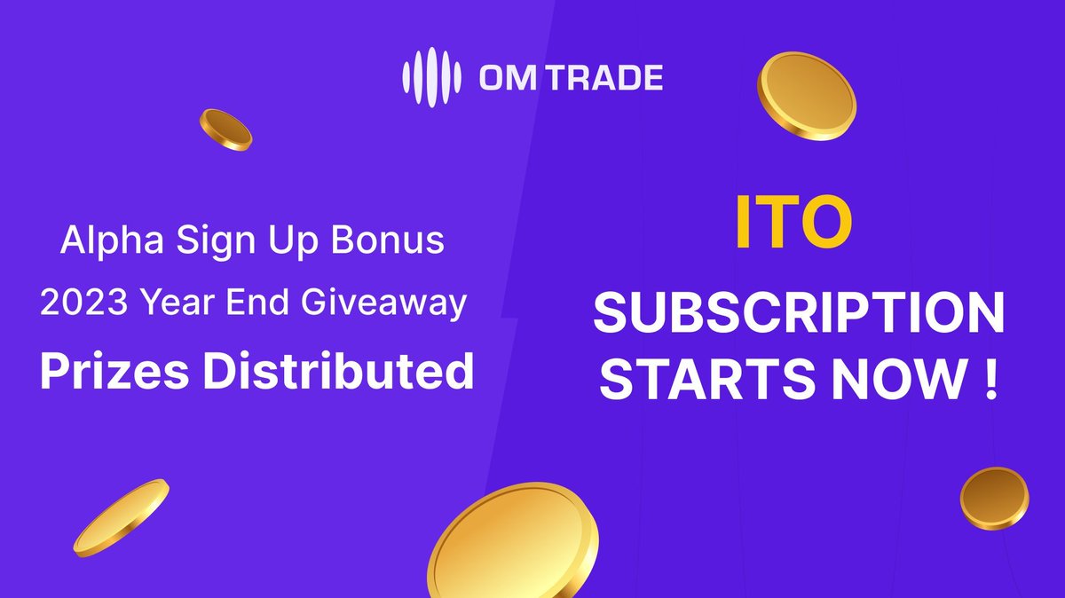 KeeraCBD's tweet photo. 😄 Congratulations to all winners! 

🌟 All Alpha Sign Up Bonus &amp; 2023 Year End Giveaway prizes have been distributed. 

🎉 Get your ITO slots now: https://t.co/Dic9VdMO3Z

#OMTrade #ITO https://t.co/iMwAUDint3