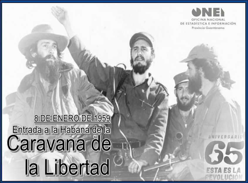 OficinaGt's tweet photo. Un día como hoy hace 65 años, el líder de la Revolución Cubana Fidel Castro arriba a La Habana con la Caravana de la Libertad junto a miembros del Ejército Rebelde. La caravana salió el 2 de enero desde Santiago de Cuba, recorriendo mas de mil kilómetros.
#EstaEsLaRevolucion https://t.co/N57hG7zX6F