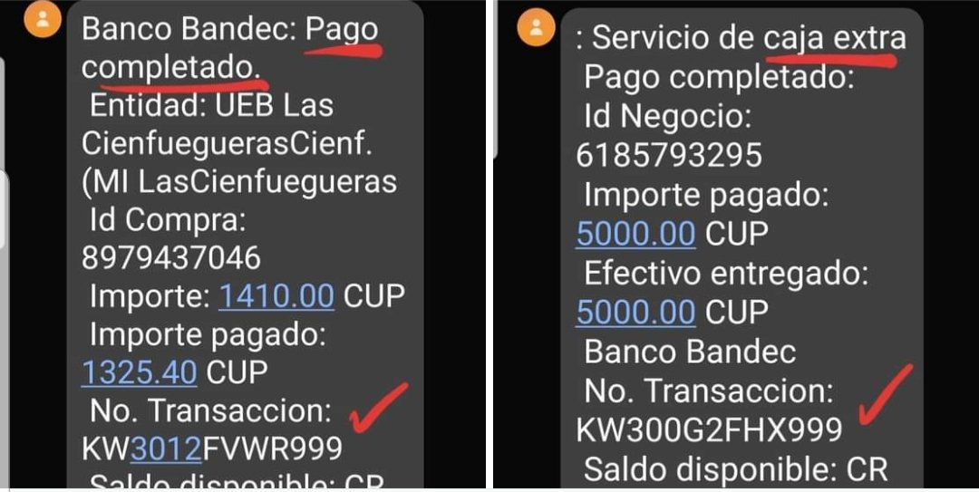 bandeccfgos's tweet photo. A diferencia de la Caja Extra (extracción de💲), al Pagar en Línea 🛒, de acuerdo al servicio, recibe #Bonificación que le genera ahorro de dinero.
Elija ✔ #PagosElectrónicos 
#EduquemosNuestrasFinanza
#MásFácilMásSeguro
#Bancarización 
@Bandec97 
@BancoCentralCub
@ETECSA_Cuba https://t.co/uYch9ASUAx